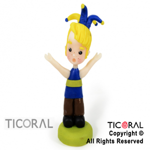 ADORNO HINCHA DE FUTBOL BOCA A. PORCELANA FRIA x 1